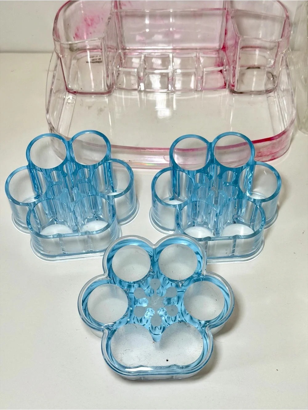 7-Piece Acrylic Makeup & Cosmetic Organizer Bundle Lot